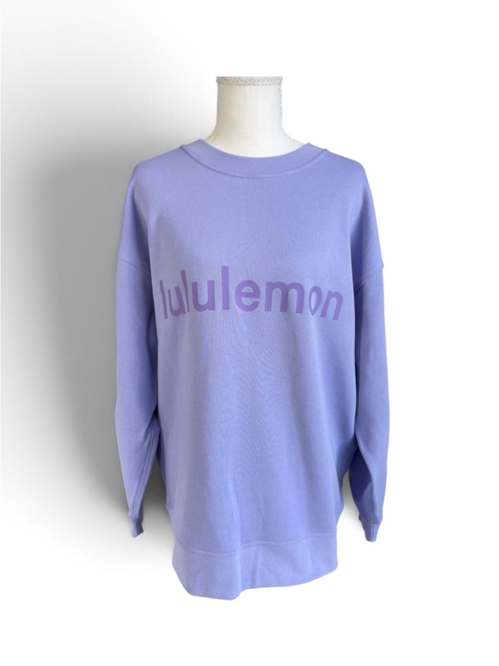 lululemon athletica Lavender Logo Crewneck Sweatshirt